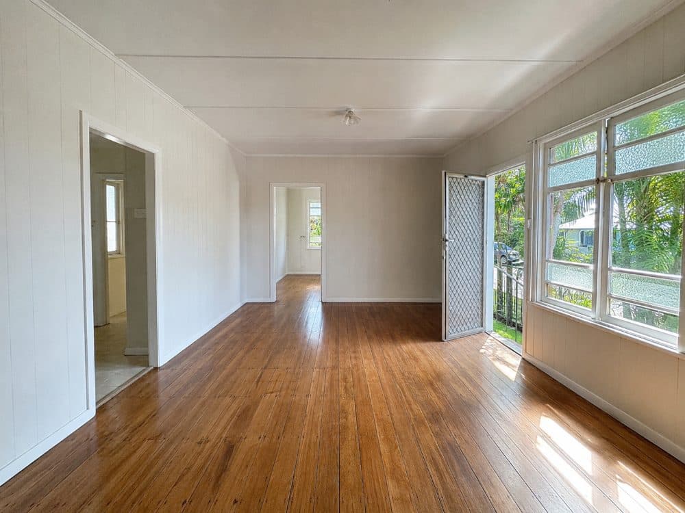 Empty room after full house clear, Coomera